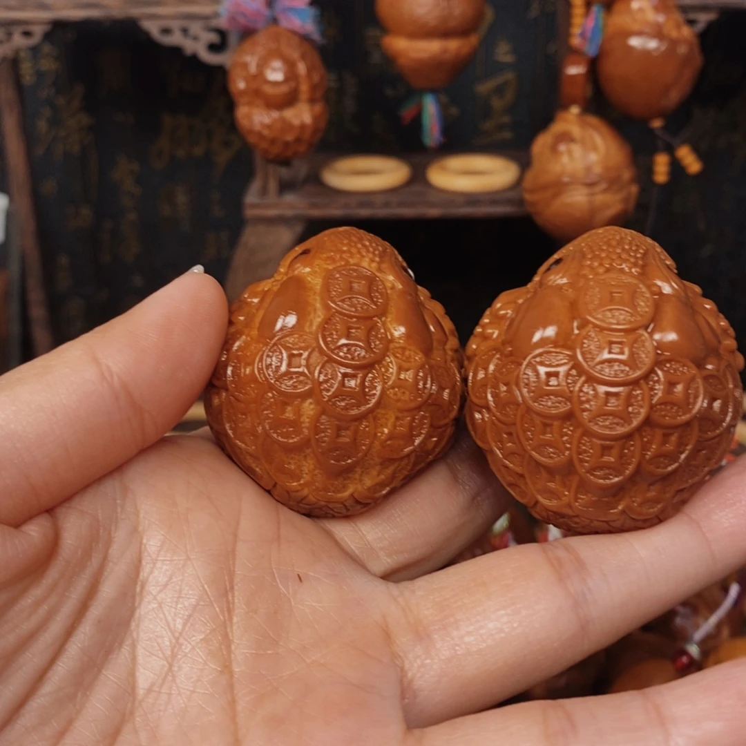 飞***子橄榄核手串/手链金蟾一对00999