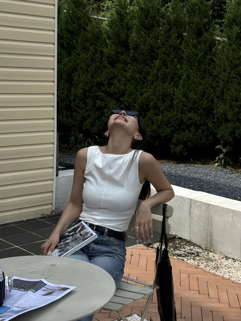 LiHuiEr李慧儿【佛罗伦萨旧都】2025夏季小众简约无袖背心LL025329