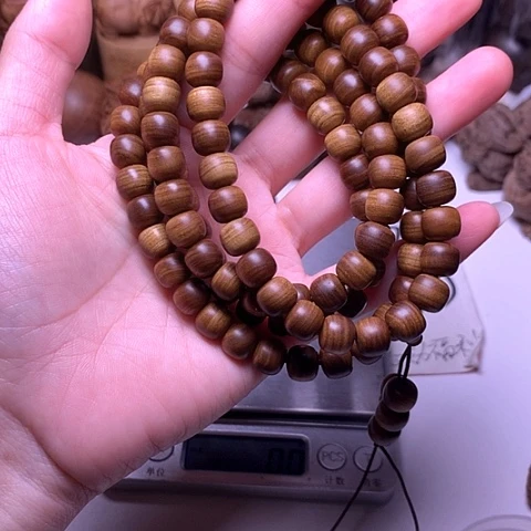 檀香木吊坠檀香黑金8/9/108横纹满纹虎皮沉