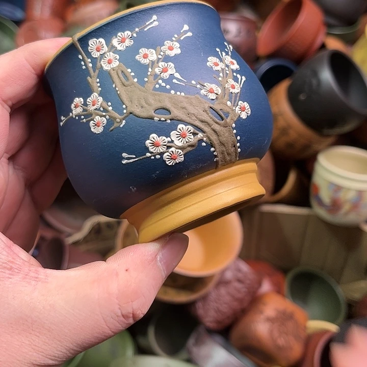 紫砂茶杯全手工紫砂主人杯