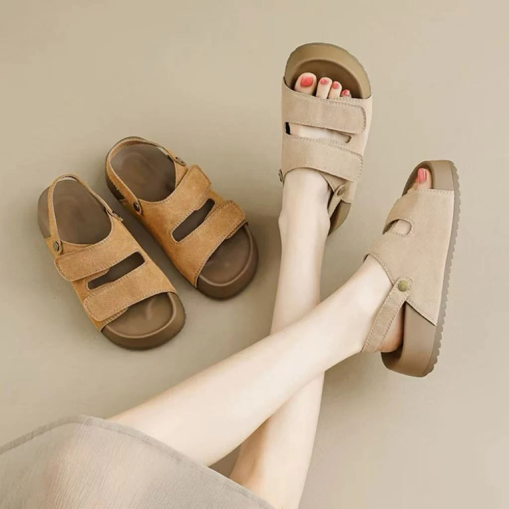 夏法式拖鞋女新款配裙子仙女风凉鞋M-5(勃肯凉鞋)