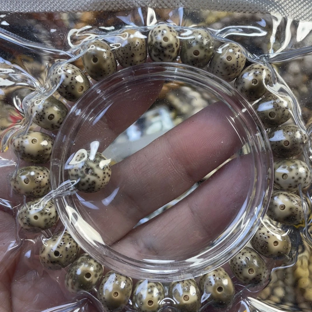 手串星月菩提石玉料青花苹果手串尺寸11.5