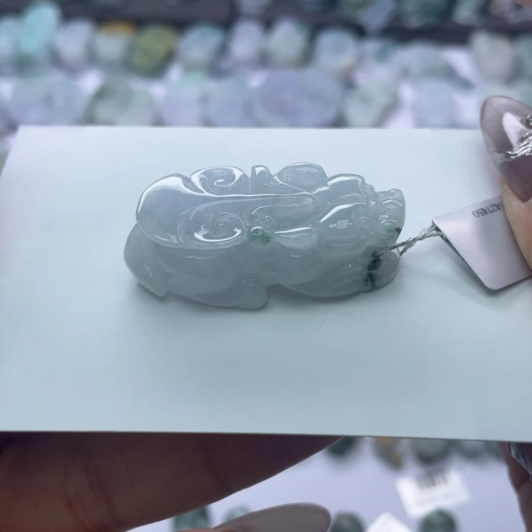翡翠颈饰未镶嵌貔貅