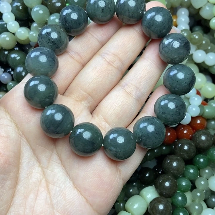 和田玉未镶嵌手链卡16