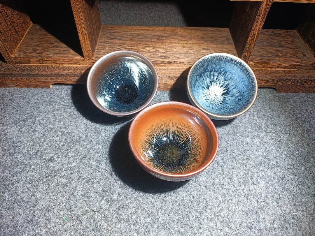 三色经典建盏主人杯
