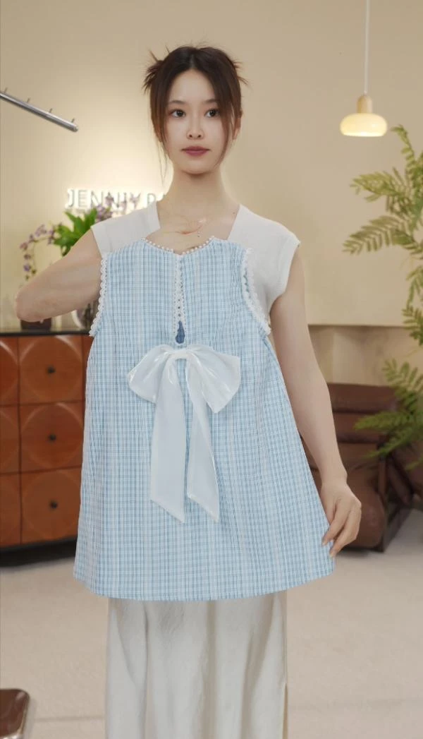 【NT】简尼熊2025夏款设计师原创简约中小童亲子装连衣裙JNXX703