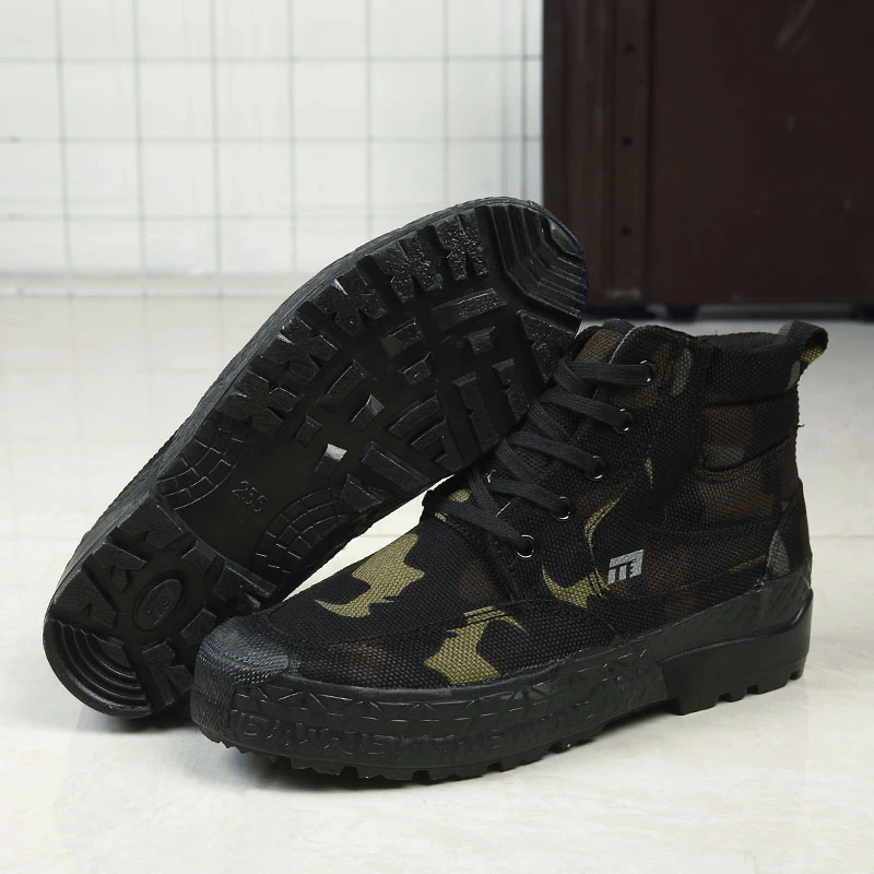 正品1137三防高帮劳鞋防水防油污渍耐磨男鞋透气迷彩防滑工作鞋