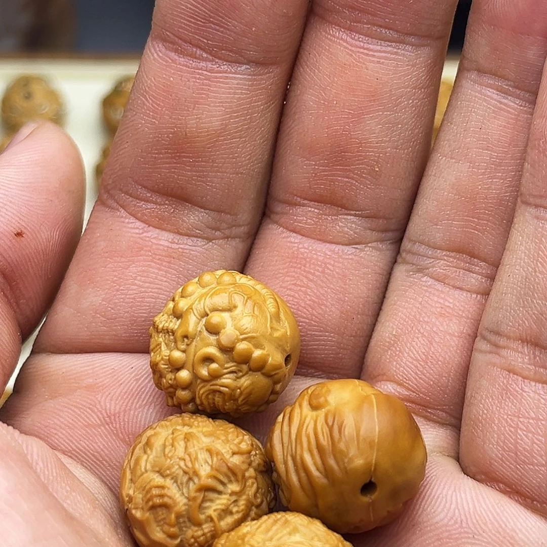 睡***O猴头核桃吊坠单颗4颗
