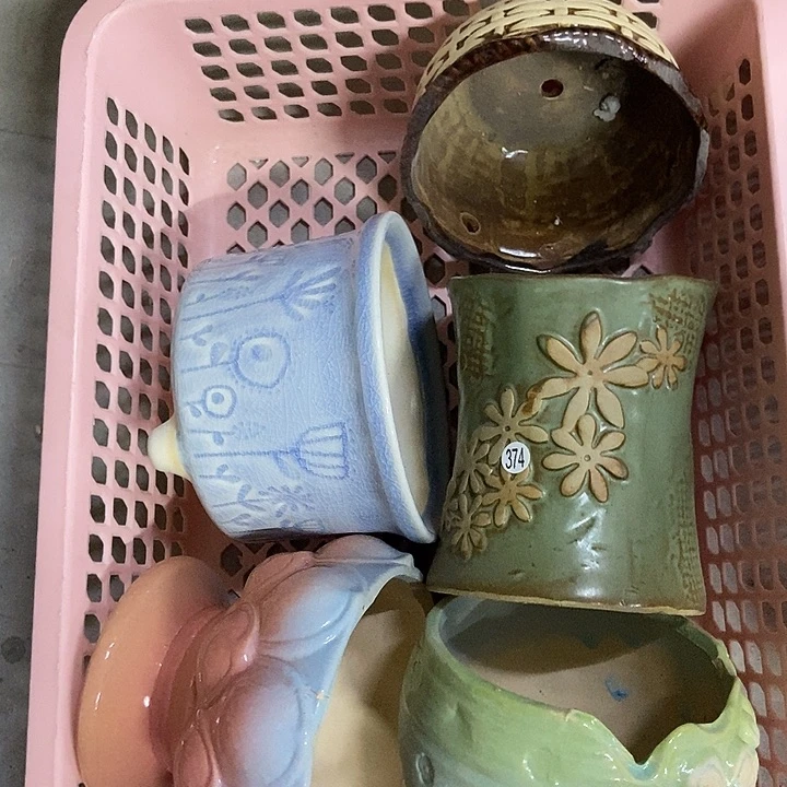 花盆单场满9.9发货瑕疵捡漏五个374