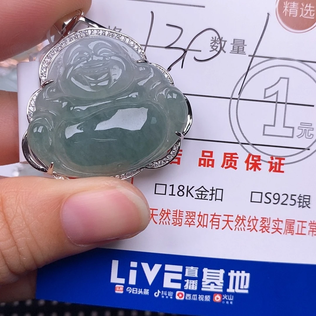 翡翠银S925镶嵌颈饰