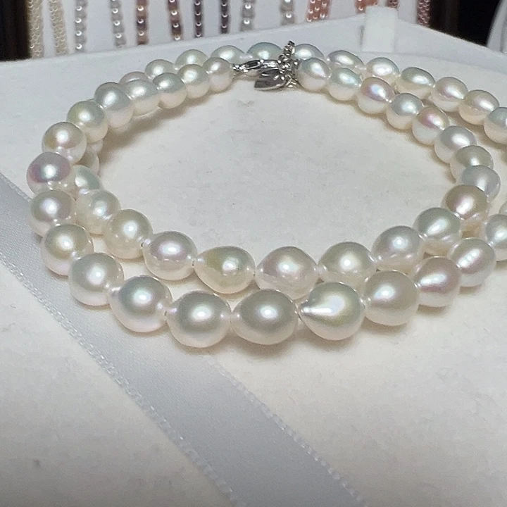 颈饰钛钢淡水珍珠