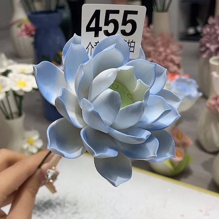 陶瓷纯手工捏花设计