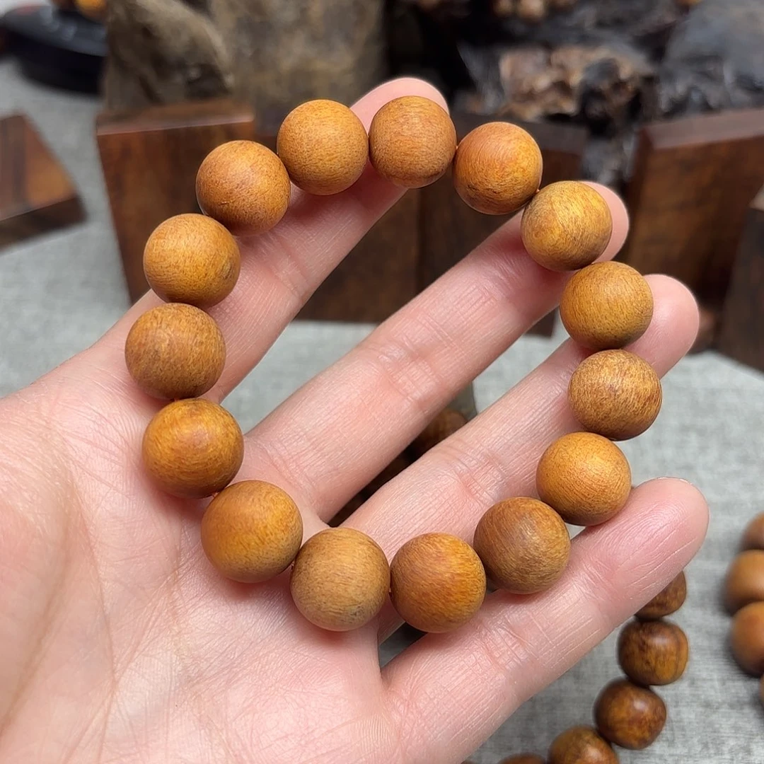 贡木印贡手链1.4圆珠果冻黄