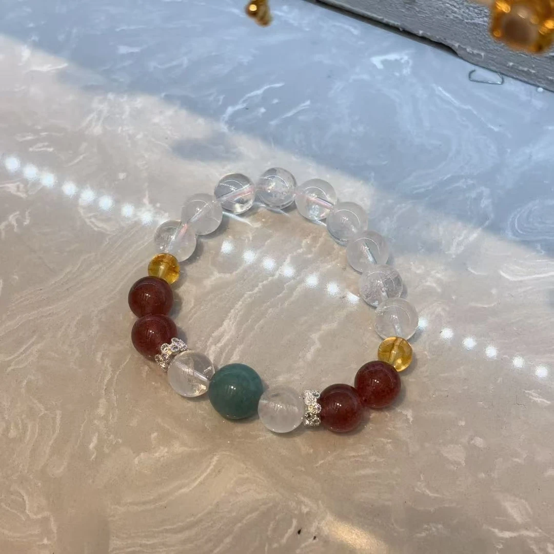 铜合金亚克力手链 铜合金[倚楼听风]手链Y779日常时尚小众