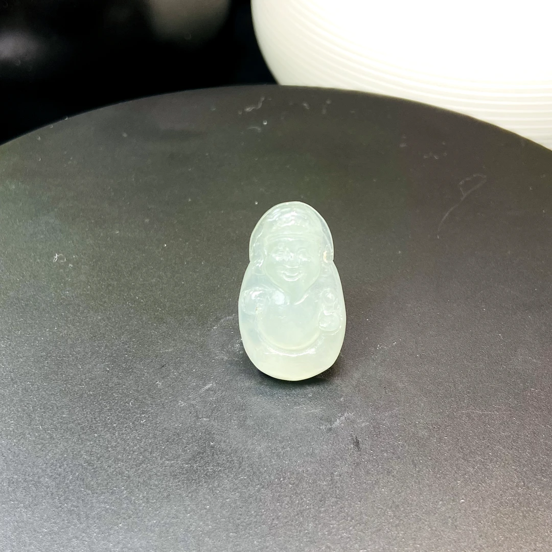 RX1天然缅甸A货翡翠冰种财神/043819/北京中保拍卖