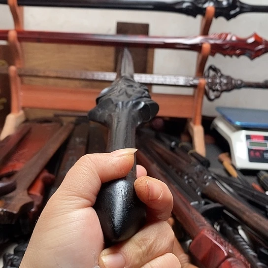 黑檀木木做旧一米盖聂