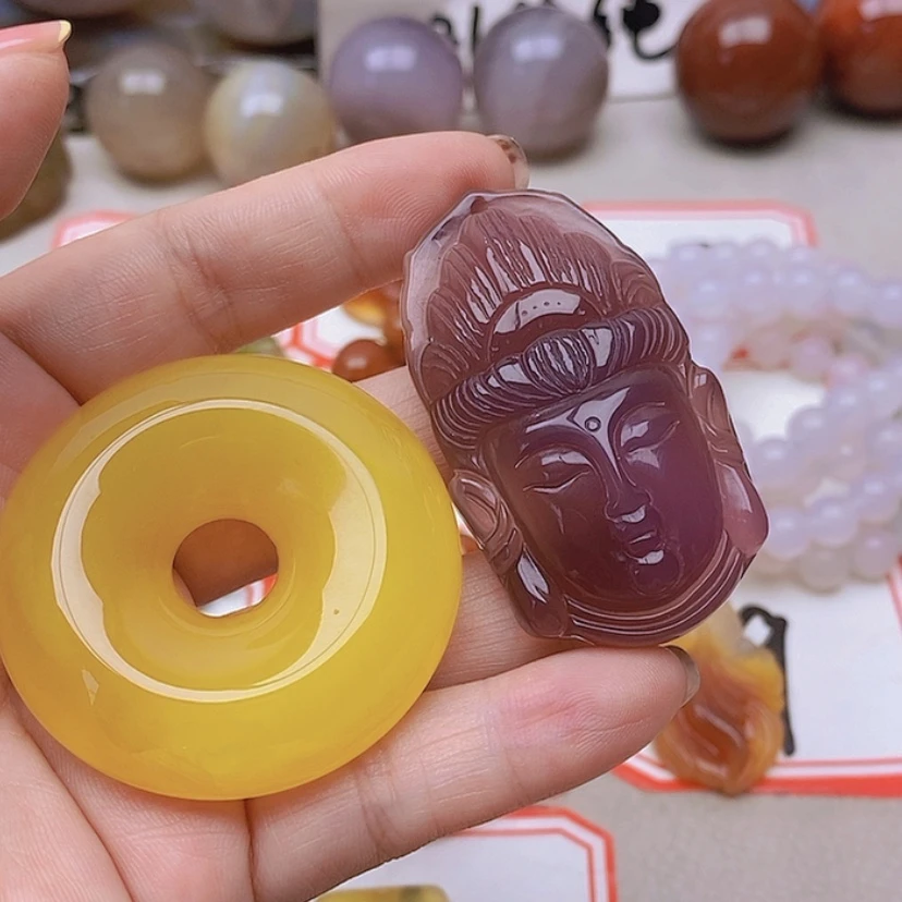 【闪购商品】玛瑙/玉髓未镶嵌珠宝半成品✨**✨