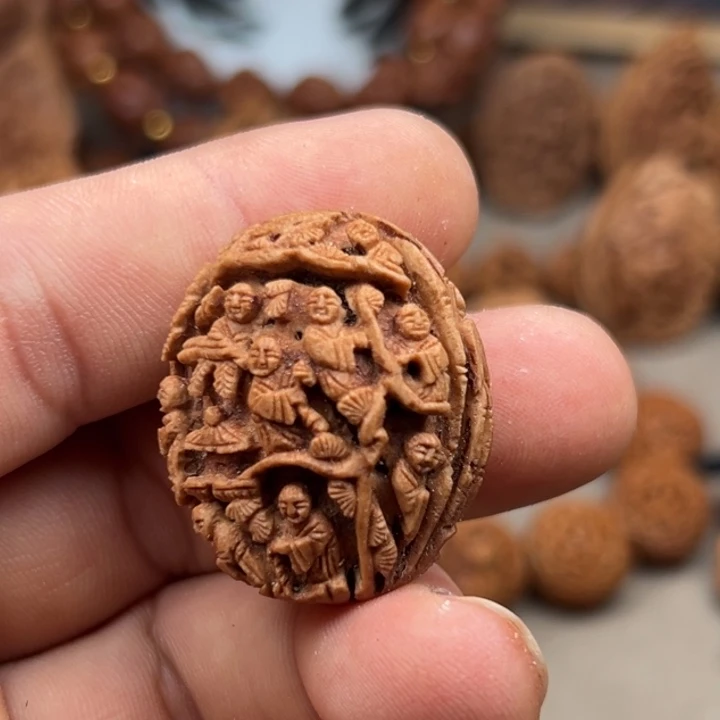 桃核手串桃核雕刻十八籽