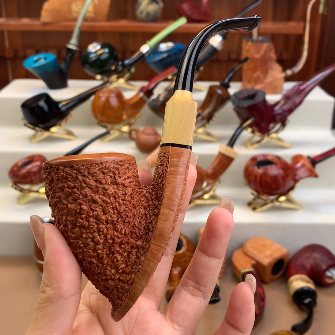 酷***高品质石楠木烟斗