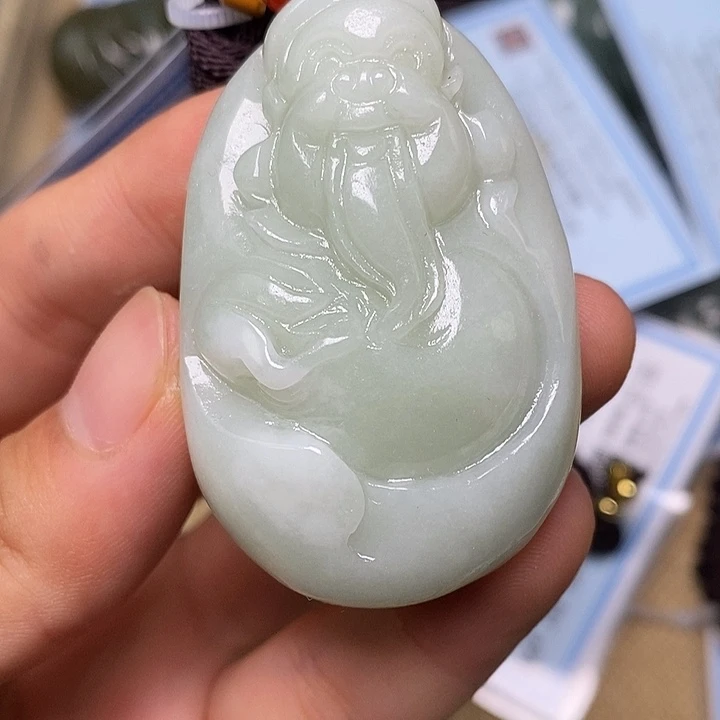 未镶嵌和田玉（糖玉）挂件57