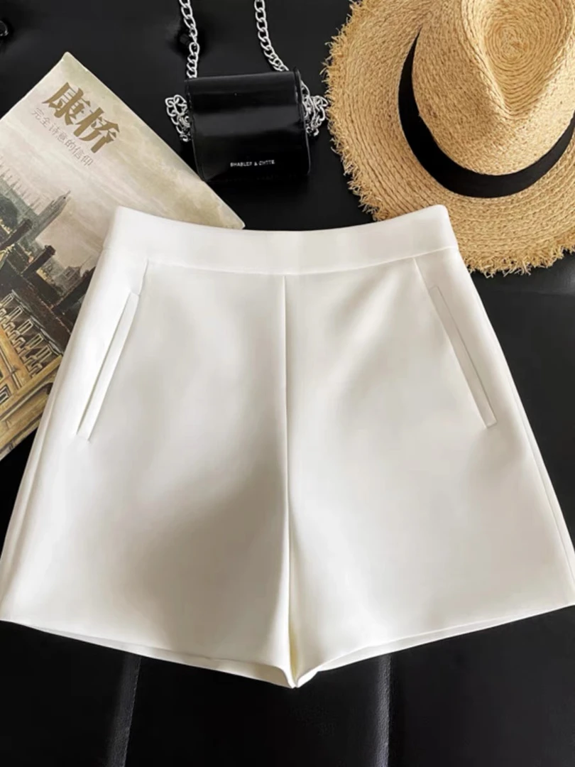 【庆哥推荐】印花A字裤短裤高腰宽松百搭透气L4296