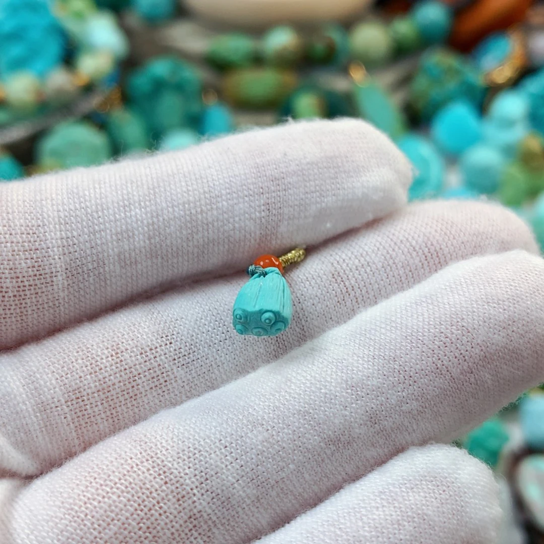 绿松石未镶嵌珠宝半成品