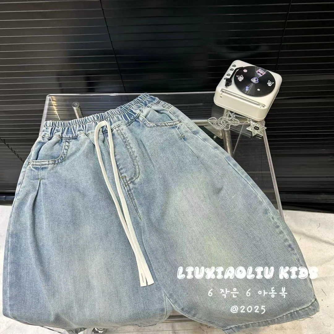 杭州六小六正版BY LIUXIAOLIU夏季儿童牛仔中裤19912