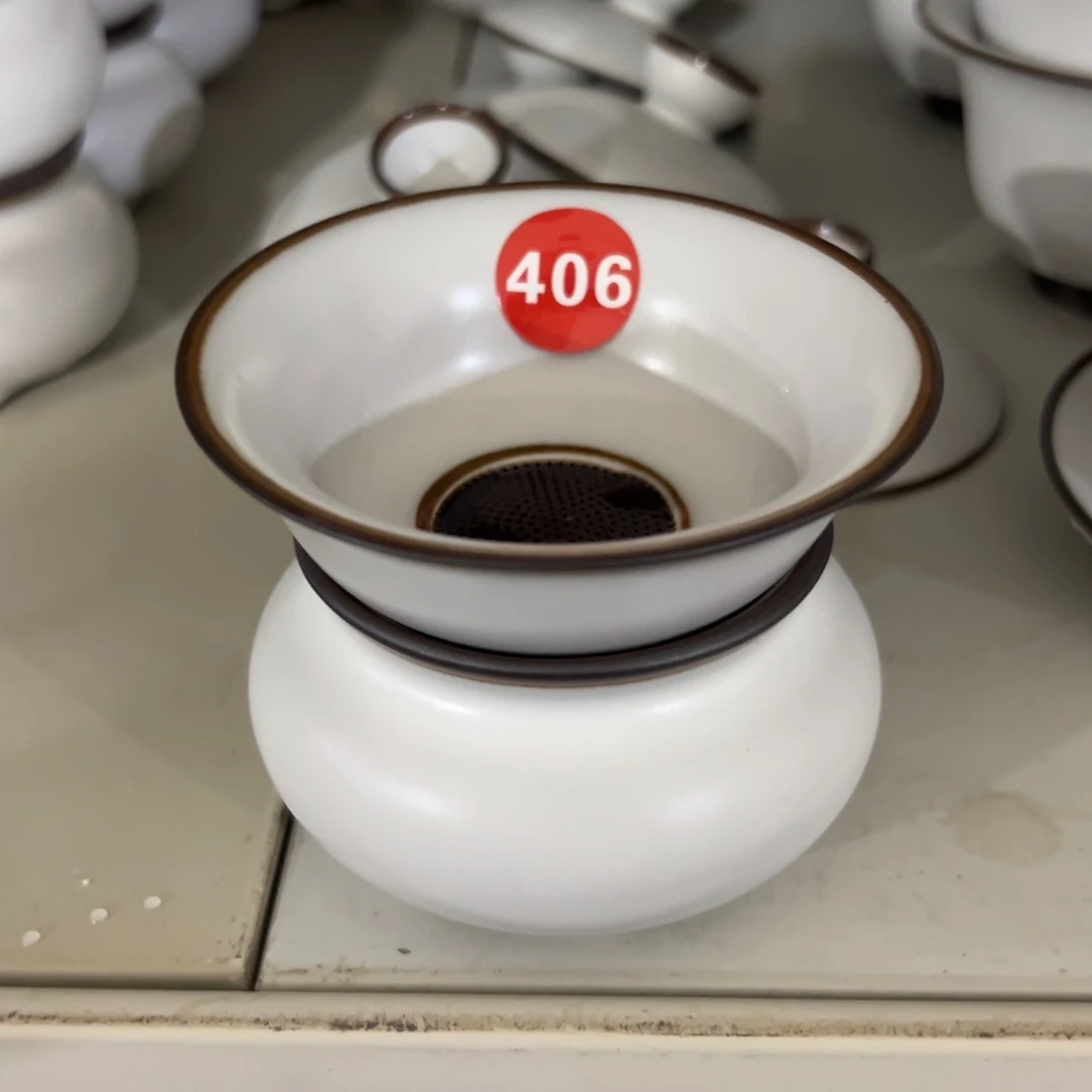 微瑕陶瓷茶壶茶杯家用
