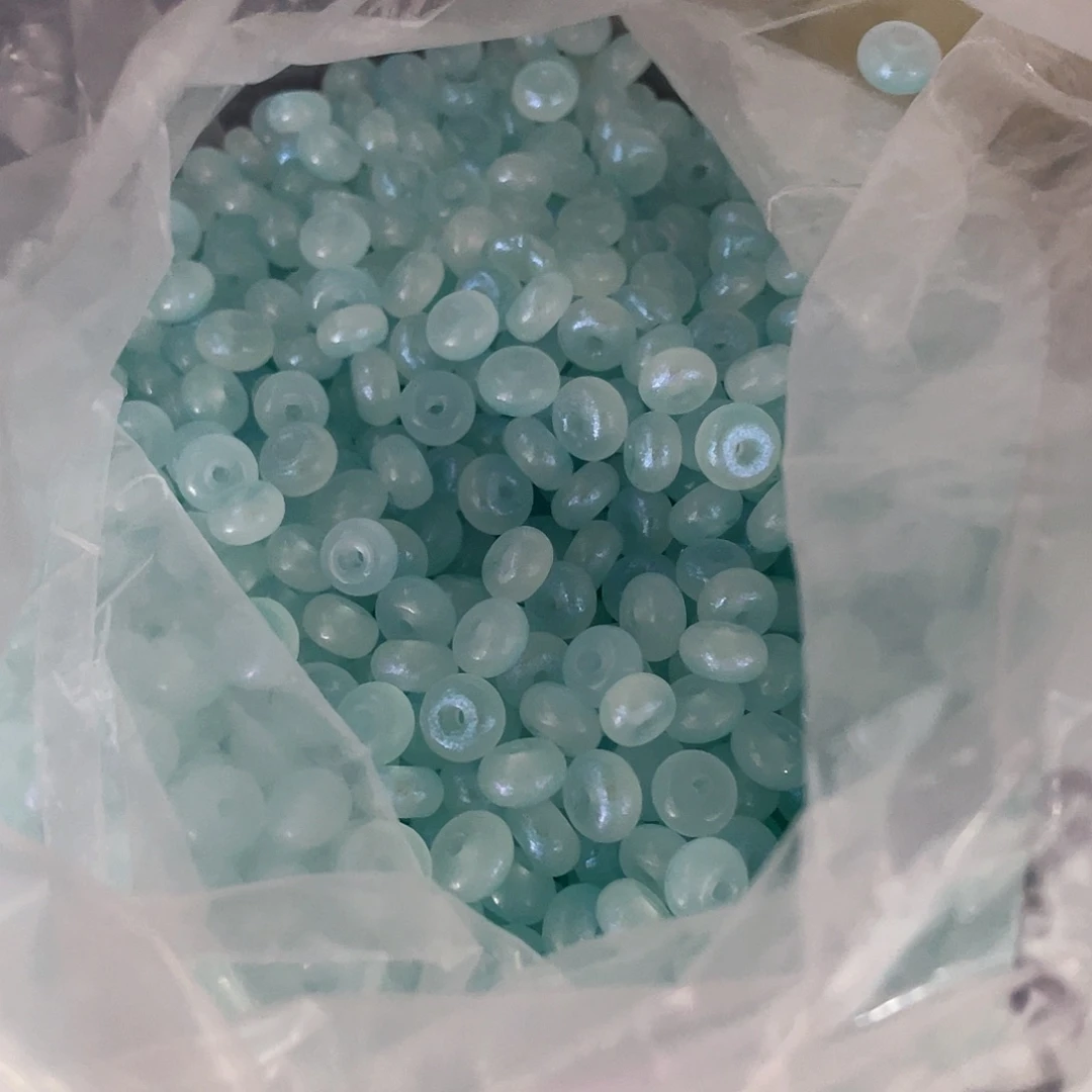 琉璃非金属珠珠珠珠天蓝色算盘100颗
