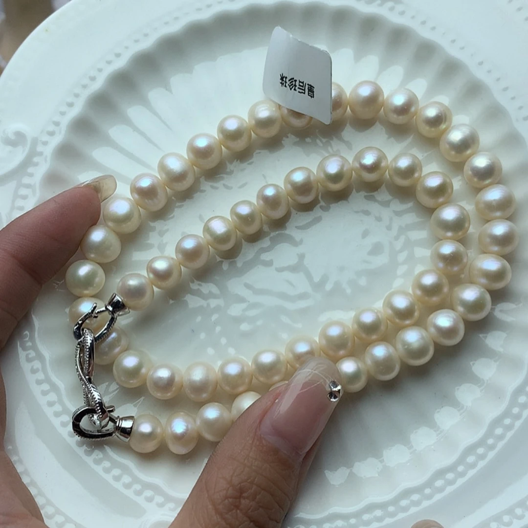 淡水珍珠8-9未镶嵌x31项链