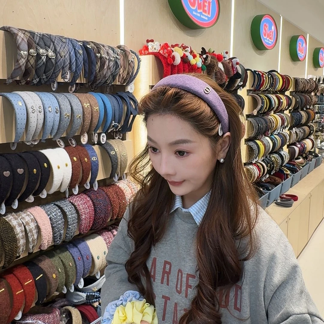 ****哈非金属紫色发箍哦