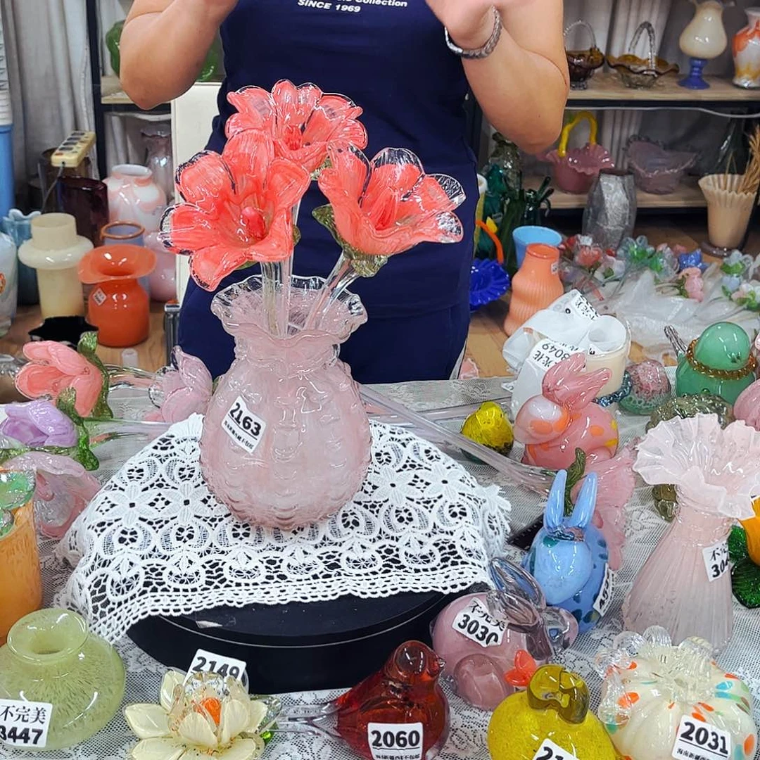 3花1瓶 家悦琉璃工艺品