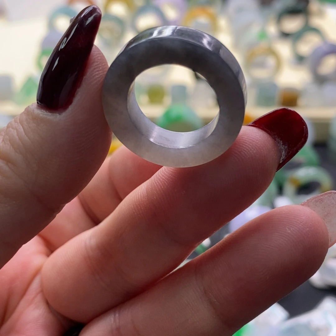 定制翡翠未镶嵌翡翠戒指12-14