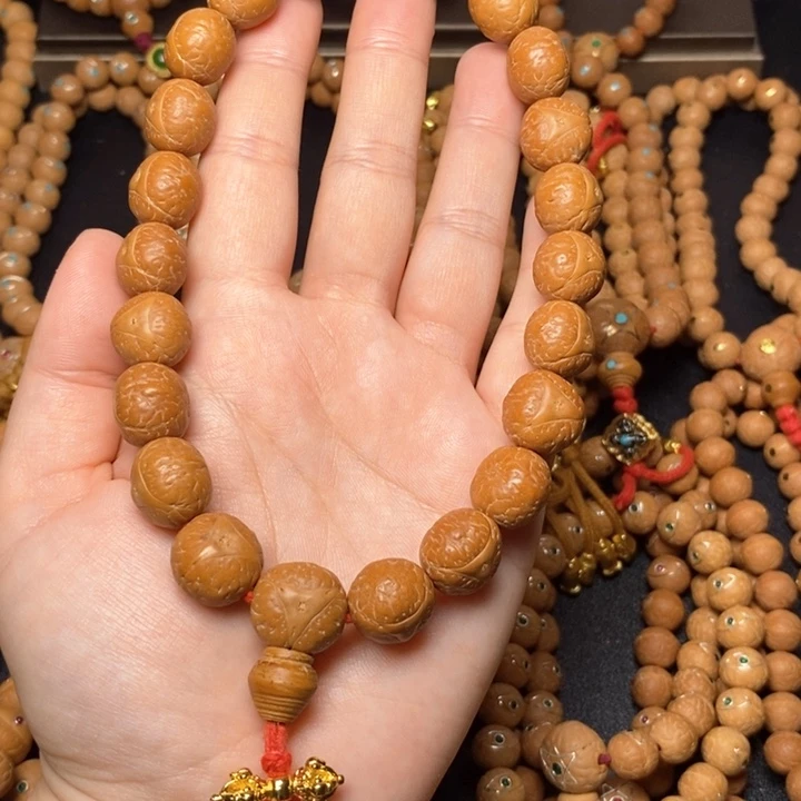 凤眼菩提手串手持14+