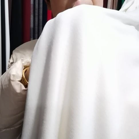 醋酸天丝羊绒白色的1米