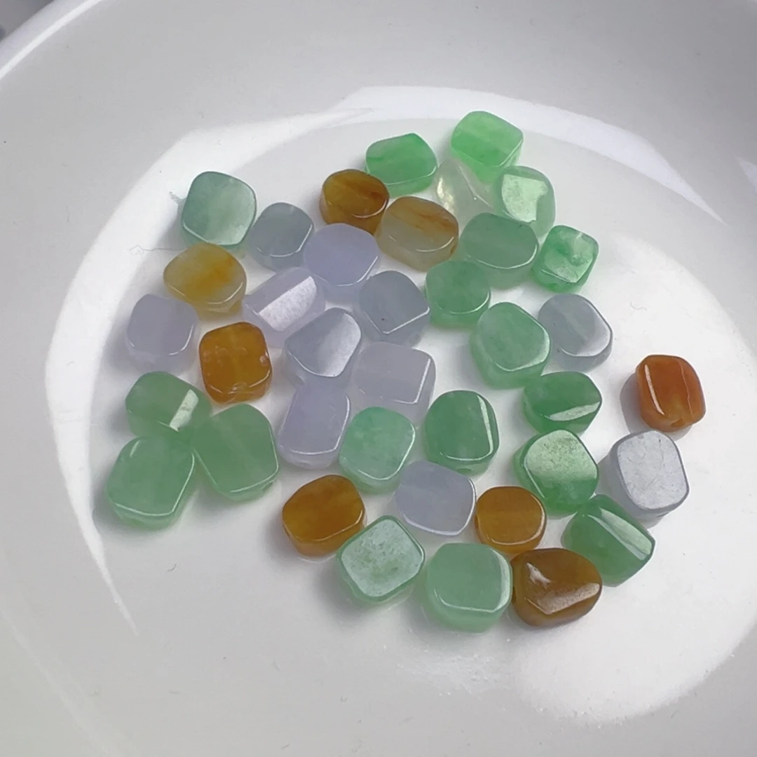 翡翠散珠方块一个可挑
