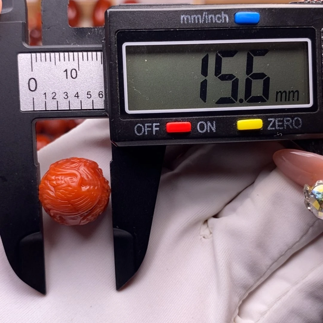 南红玛瑙未镶嵌配饰凤凰牡丹