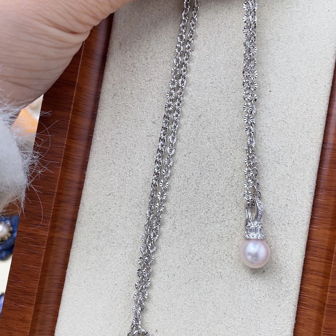 海水珍珠颈饰银S925镶嵌