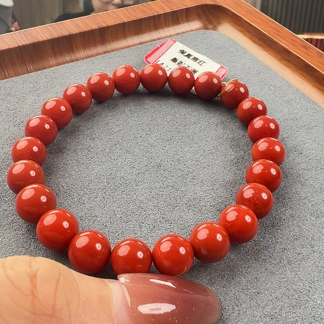 南红玛瑙手串未镶嵌