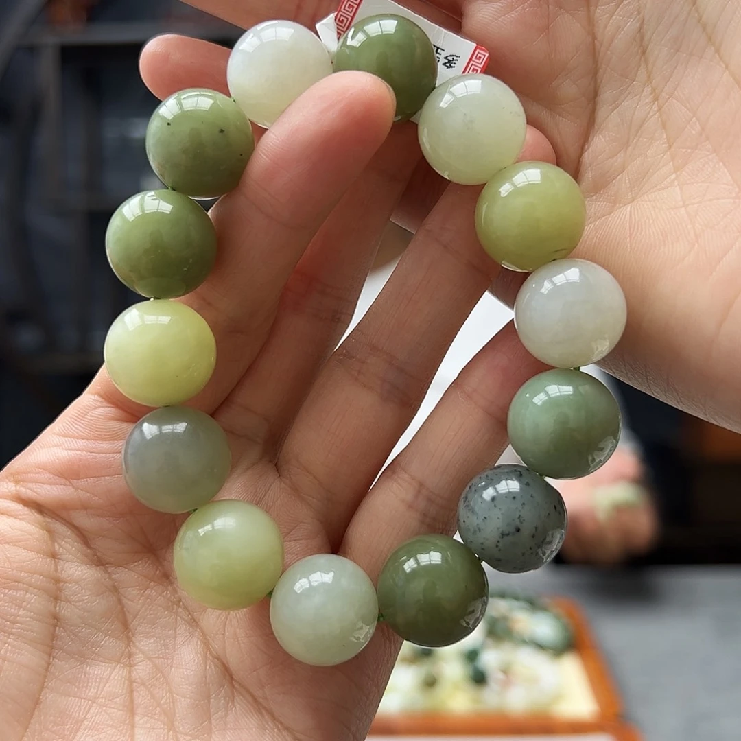 手链未镶嵌和田玉16多宝