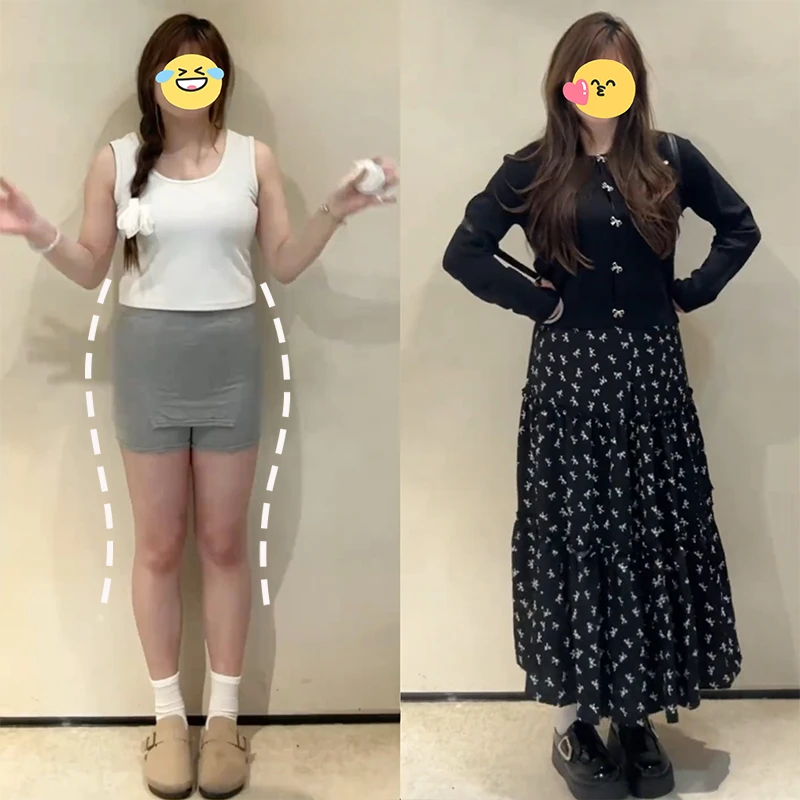 大码2025年新款胖mm减龄洋气百搭松紧腰小碎花显瘦半身裙长裙
