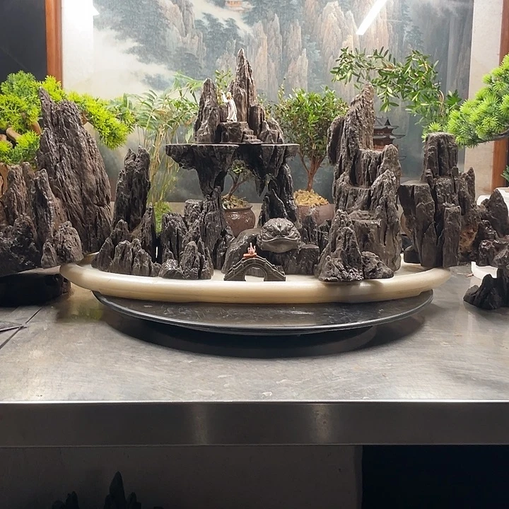 自***程无花朵鱼缸造景组合