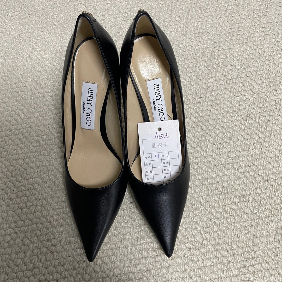 全新未使用 JIMMY CHOO/吉米周 黑色 高跟鞋 98新 37码 A6505
