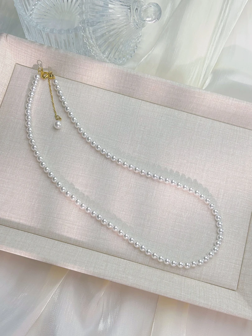 【桥南第一帅】极光白经典小米珠项链百搭仙女