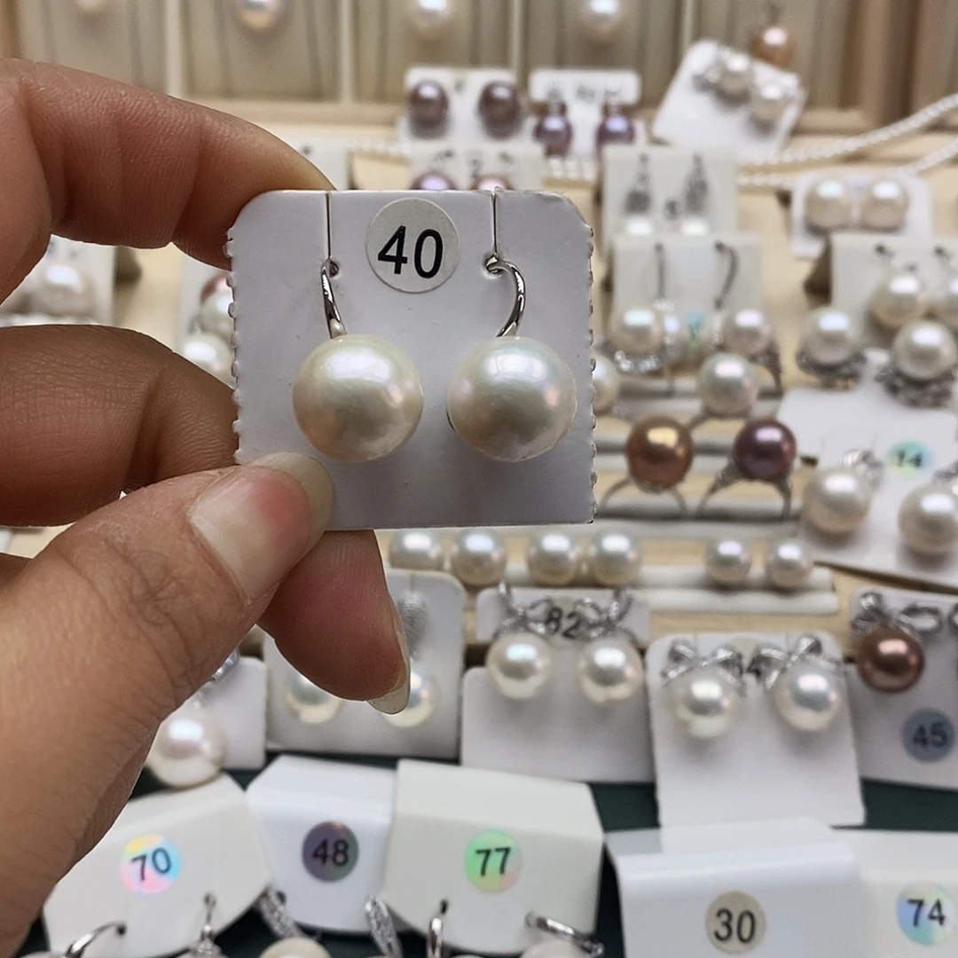 淡水珍珠颈饰银S925镶嵌