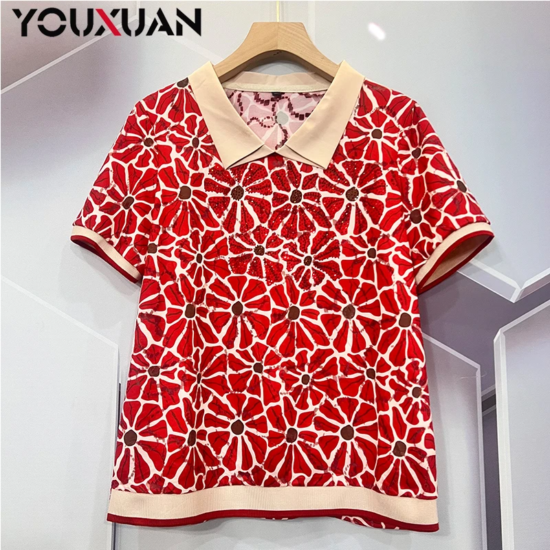 【2025新款高定】春夏季百搭韩版上衣气质时尚休闲宽松短袖T恤66089