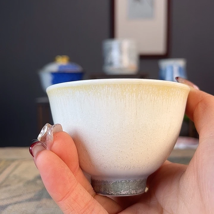 摆件景德柴烧茶杯多人
