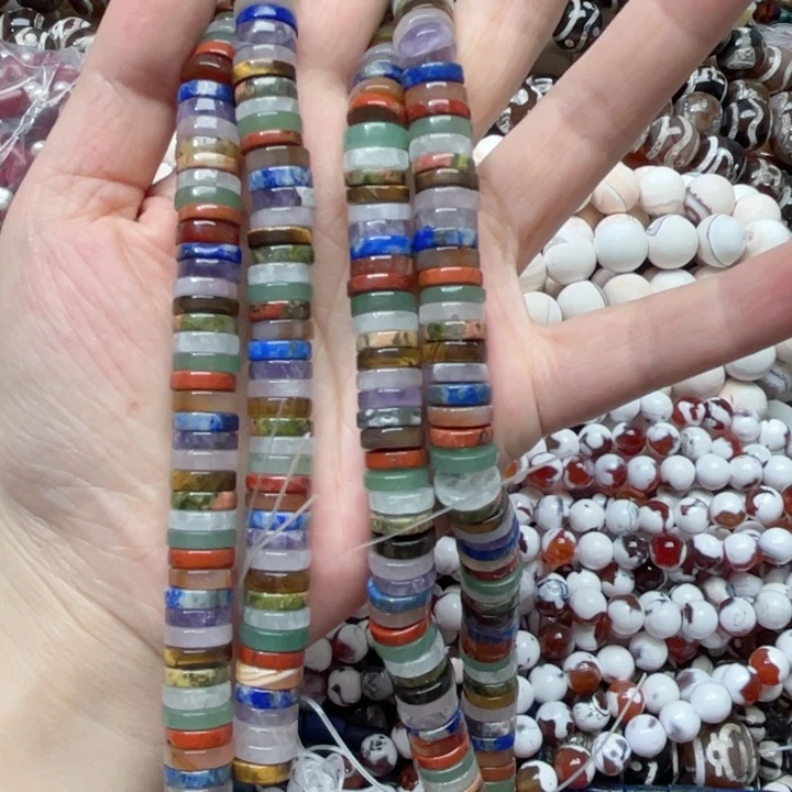 玛瑙/玉髓合金珠宝半成品一条10m多宝隔片