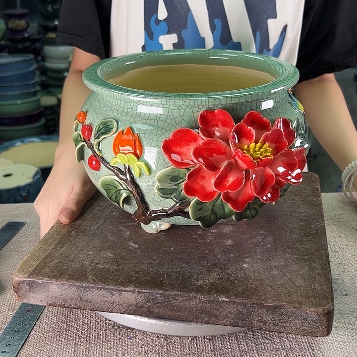 泳坤堂石湾盆陶瓷