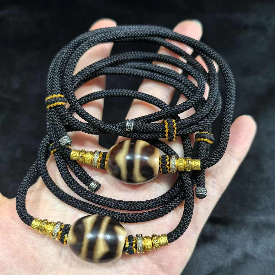 【曹掌柜精选】16  G03708-玛瑙diy脖挂（双牙）多样性发其一-18*21mm